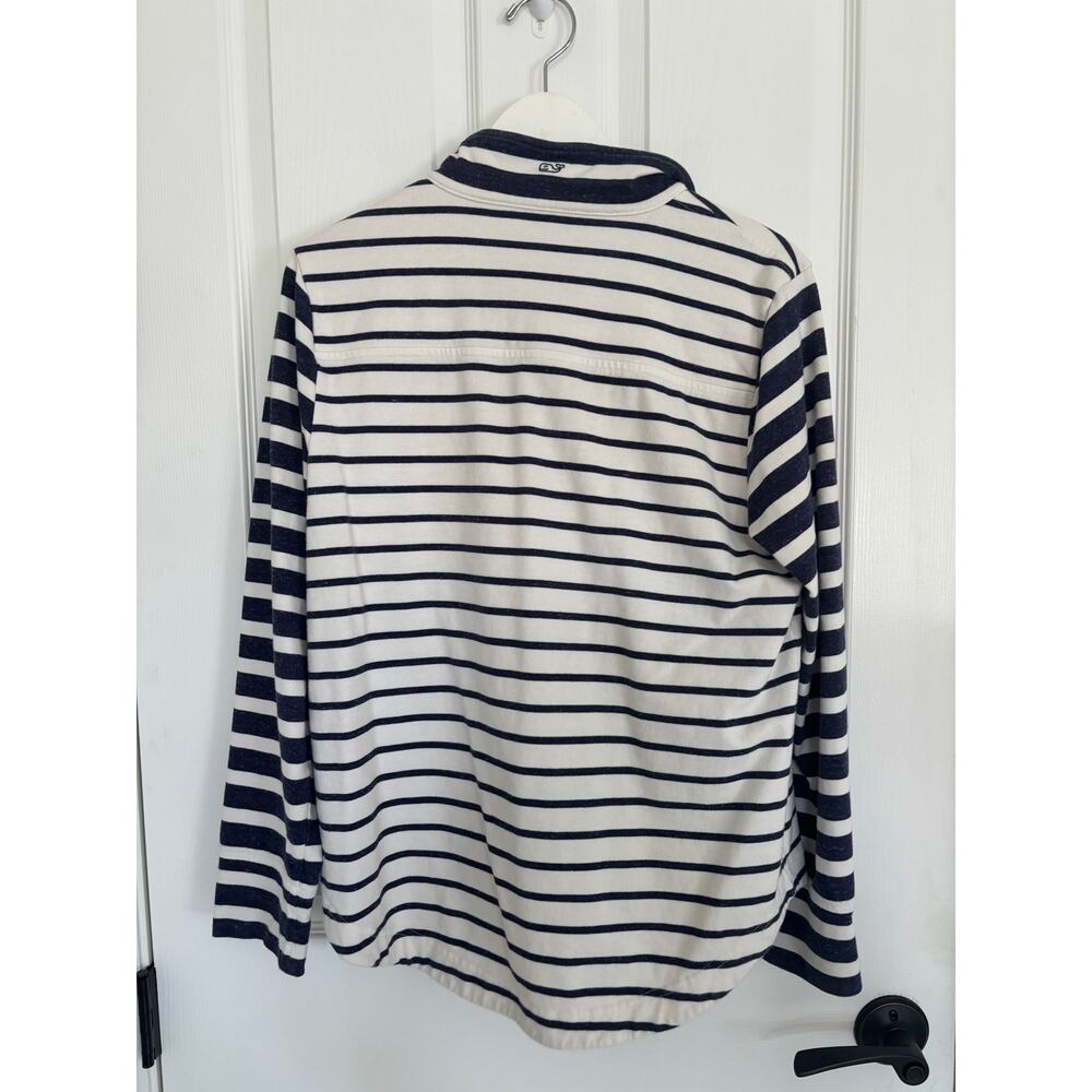Vineyard Vines Medium Shep Shirt Woman Striped Blue & White - Picture 4 of 4